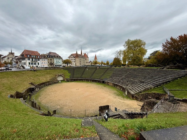 Ein Blick ins Römertheater von Avenches.